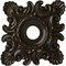 Ekena Millwork Crawley Ceiling Medallion (Canopies up to 6 3/4"), 18"W x 18"H x 3 1/4"ID x 1 1/2"P, Stone Hearth CM18CRSHF - alternate 1